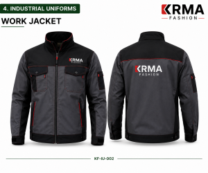 Industrial Work Jacket – Heavy-Duty Safety Workwear Manufacturer | KRMA Fashion 🧥