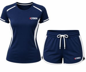 KRMA Fashion Women’s Performance T-Shirt & Shorts Set – Premium Activewear for Fitness, Running & Everyday Training
