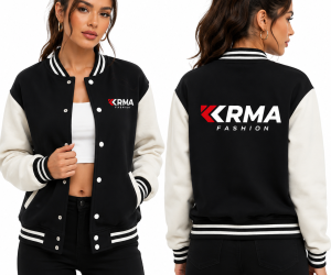 Women’s Premium Varsity Jacket – Classic Style, Modern Comfort 🖤🤍