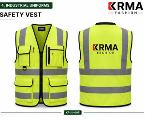 High-Visibility Safety Vest – Industrial Safety Wear Manufacturer | KRMA Fashion 🦺