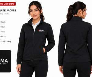 Premium Corporate Jacket – Custom Uniform Manufacturer | KRMA Fashion 🧥