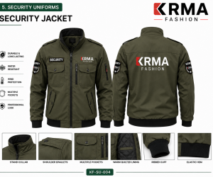 Premium Security Jacket – Custom Security Uniform Manufacturer | KRMA Fashion 🛡️🧥