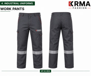 Industrial Work Pants – Heavy-Duty Safety Workwear Manufacturer | KRMA Fashion 👖