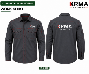 Industrial Work Shirt – Premium Safety Workwear Manufacturer | KRMA Fashion 👔