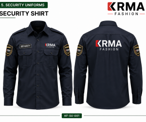 Premium Security Uniform Shirt – Custom Security Uniform Manufacturer | KRMA Fashion 🛡️