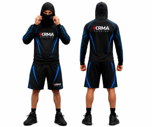 Premium Men’s Hooded Sports Tracksuit Set with Face Mask | Custom Sportswear Manufacturer | KRMA Fashion