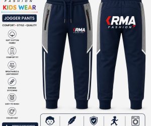 Custom Kids Jogger Pants Manufacturer | Premium Cotton Kids Wear | KRMA Fashion