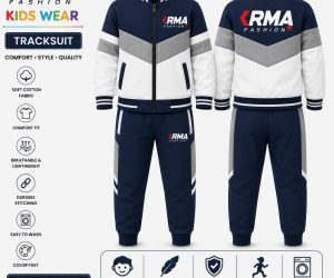 Custom Kids Tracksuit Manufacturer | OEM & Private Label | KRMA Fashion